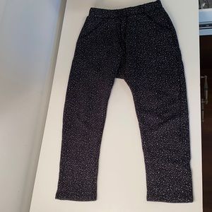 Joah Love Hurley Unisex Speckle Fleece Drop Crotch Pant.